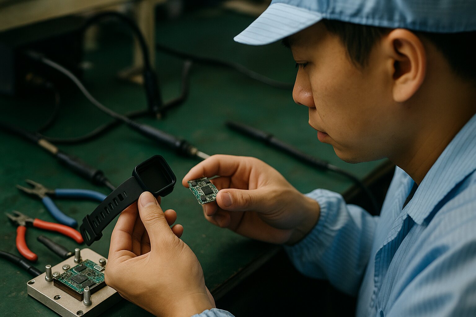 Featured image for wearable electronics manufacturing article